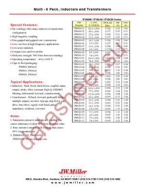 PM610-05 datasheet  